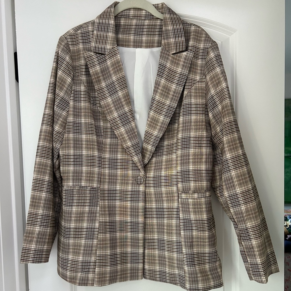 Plaid Blazer
